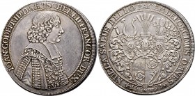 Altdeutsche Münzen und Medaillen
Würzburg-Bistum. Johann Gottfried II. von Guttenberg 1684-1698. 
Taler 1693. Ein zweites Exemplar. Helm. 449, Slg. ...