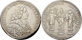 Altdeutsche Münzen und Medaillen
Würzburg-Bistum. Johann Philipp von Greifenklau-Vollraths 1699-1719. 
Taler 1702. Brustbild im geistlichen Gewand n...