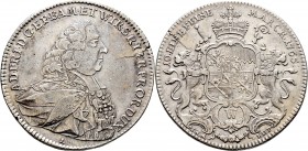 Altdeutsche Münzen und Medaillen
Würzburg-Bistum. Adam Friedrich von Seinsheim 1755-1779. 
Konventionstaler 1765. Stempel von Loos. Brustbild nach r...
