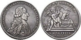 Altdeutsche Münzen und Medaillen
Würzburg-Bistum. Franz Ludwig von Erthal 1779-1795. 
Doppelter Prämien-Konventionstaler 1786. Stempel von Riesing. ...
