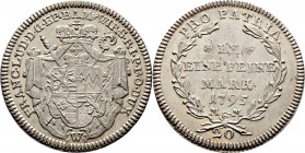 Altdeutsche Münzen und Medaillen
Würzburg-Bistum. Georg Karl von Fechenbach 1795-1802. 
20 Kreuzer 1795. Kontributionsprägung. Helm. 965, Slg. Pilot...