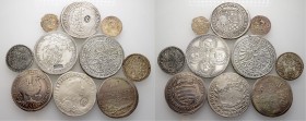 Lots altdeutscher Münzen und Medaillen
10 Stücke: FRÄNKISCHER KREIS. Halbbatzen 1624, Gulden von Henneberg 1692, von Lübeck 1678 und von Sayn-Wittgen...