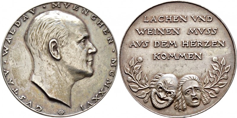 Thematische Medaillen
Medailleure. Bernhart, Josef (1883-1967). . 
Silbergussm...