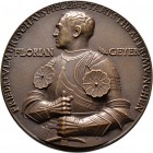 Thematische Medaillen
Medailleure. Bernhart, Josef (1883-1967). . 
Einseitige Bronzegussmedaille o.J. (1926). Auf den Münchener Kammerschauspieler F...