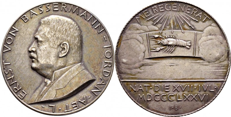 Thematische Medaillen
Medailleure. Bernhart, Josef (1883-1967). . 
Silbergussm...