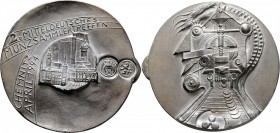 Thematische Medaillen
Güttler, Peter Götz (1939-). . 
Weißmetallmedaille 1994. Auf das 2. Mitteldeutsche Münzsammlertreffen in Chemnitz vom 16. bis ...