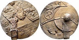 Thematische Medaillen
Güttler, Peter Götz (1939-). . 
Weißmetallmedaille 2004. Auf das 12. Mitteldeutsche Münzsammlertreffen in Kamenz vom 23. bis 2...