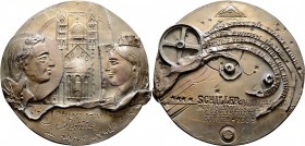 Thematische Medaillen
Güttler, Peter Götz (1939-). . 
Weißmetallmedaille 2005. Auf die Schiller-Ausstellung der Numismatischen Gesellschaft in Speye...