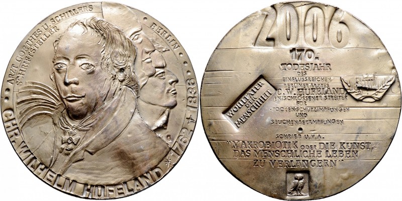 Thematische Medaillen
Güttler, Peter Götz (1939-). . 
Weißmetallmedaille 2006....