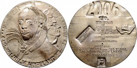 Thematische Medaillen
Güttler, Peter Götz (1939-). . 
Weißmetallmedaille 2006. Auf den 170. Todestag von Christian Wilhelm Hufeland (1762-1836, Hofa...