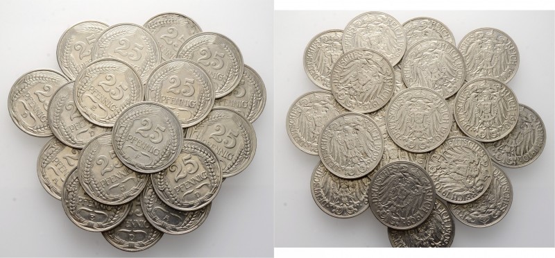 Deutsche Münzen und Medaillen ab 1871
Kleinmünzen. . 
Sammlung (20 Stücke) der...