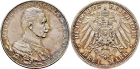 Deutsche Münzen und Medaillen ab 1871
Silbermünzen des Kaiserreiches. PREUSSEN. Wilhelm II. 1888-1918. 
3 Mark 1913 A. Regierungsjubiläum. J. 112.
...