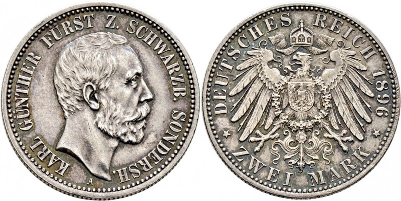 Deutsche Münzen und Medaillen ab 1871
Silbermünzen des Kaiserreiches. SCHWARZBU...