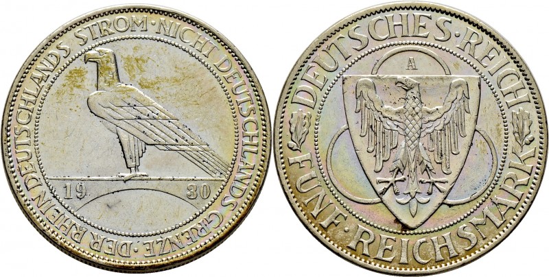 Deutsche Münzen und Medaillen ab 1871
Weimarer Republik. . 
5 Reichsmark 1930 ...