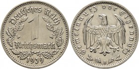 Deutsche Münzen und Medaillen ab 1871
Drittes Reich. . 
1 Reichsmark 1939 B. J. 354.
selten, vorzüglich-prägefrisch