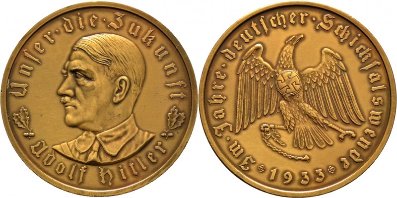 Deutsche Münzen und Medaillen ab 1871
Drittes Reich. . 
Bronzemedaille 1933 vo...