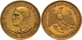 Deutsche Münzen und Medaillen ab 1871
Drittes Reich. . 
Bronzemedaille 1933 von O. Gloeckler (unsigniert), auf die Machtergreifung. Wie vorher. Colb...
