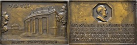 Deutsche Münzen und Medaillen ab 1871
Drittes Reich. . 
Bronzeplakette 1937 von Mayer und Wilhelm, auf das 25-jährige Bestehen des Württembergischen...