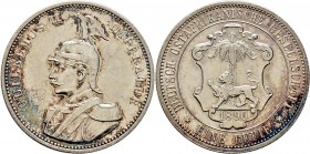 Deutsche Münzen und Medaillen ab 1871
Nebengebiete. Deutsch-Ostafrika. 
Rupie 1890. J. 713.
vorzüglich/Stempelglanz