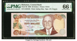 Repeater Serial Number Bahamas Central Bank 50 Dollars 2000 Pick 66 PMG Gem Uncirculated 66 EPQ. Repeater Serial number 438438.

HID09801242017

© 202...