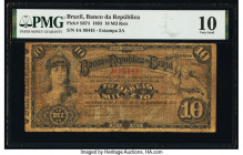 Brazil Banco da Republica 10 Mil Reis 23.9.1893 Pick S674 PMG Very Good 10. Previously mounted.

HID09801242017

© 2020 Heritage Auctions | All Rights...