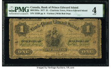Canada Charlotte Town, PEI- Bank of Prince Edward Island $1 1.1.1877 Pick S1929c Ch.# 600-12-04a PMG Good 4. 

HID09801242017

© 2020 Heritage Auction...