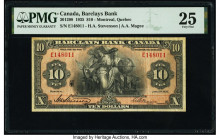 Canada Montreal, PQ- Barclays Bank $10 2.1.1935 Pick S951b Ch.# 30-12-08 PMG Very Fine 25. 

HID09801242017

© 2020 Heritage Auctions | All Rights Res...