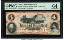 Canada Sault St. Marie, CW- Bank of Brantford $4 1.11.1859 Pick S1575 Ch.# 40-12-06R Remainder PMG Choice Uncirculated 64. 

HID09801242017

© 2020 He...