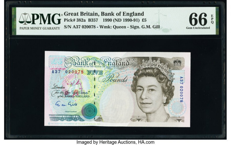 Great Britain Bank of England 5; 50 Pounds 1990 (ND 1990-91); 1994 (ND 1993-98) ...