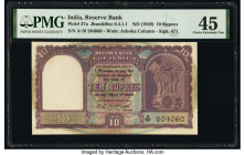 India Reserve Bank of India 10 Rupees ND (1949) Pick 37a Jhun6.4.1.1 PMG Choice Extremely Fine 45. Staple holes at issue.

HID09801242017

© 2020 Heri...