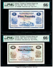 Ireland - Northern Northern Bank Limited 5; 10 Pounds 1982; 1986 Pick 188d; 189e Two Examples PMG Gem Uncirculated 66 EPQ (2). 

HID09801242017

© 202...