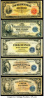 Philippines Philippine National Bank 1; 5; 10; 50 Peso (1921-1944) Pick 81; Pick 53; Pick 96; Pick 97; Pick 99a Fine-Very Fine. Two small holes are se...