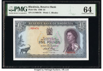 Rhodesia Reserve Bank of Rhodesia 5 Pounds 1.7.1966 Pick 29a PMG Choice Uncirculated 64. 

HID09801242017

© 2020 Heritage Auctions | All Rights Reser...