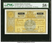 Scotland Bank of Scotland 5 Pounds 10.12.1952 Pick 98b PMG Choice About Unc 58 EPQ. 

HID09801242017

© 2020 Heritage Auctions | All Rights Reserved