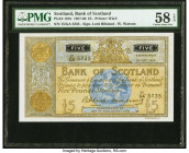 Scotland Bank of Scotland 5 Pounds 18.5.1960 Pick 101b PMG Choice About Unc 58 EPQ. 

HID09801242017

© 2020 Heritage Auctions | All Rights Reserved