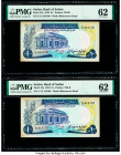 Sudan Bank of Sudan 1 Pound 1970 Pick 13a Four Consecutive Examples PMG Uncirculated 62 (4). Stains on all examples.

HID09801242017

© 2020 Heritage ...