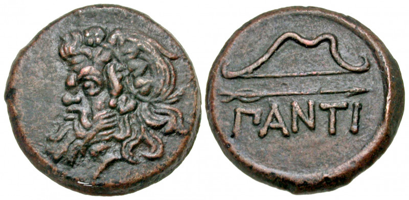 Cimmerian Bosporos, Pantikapaion. Circa 340-325 B.C. AE 27 (27.2 mm, 14.00 g, 9 ...