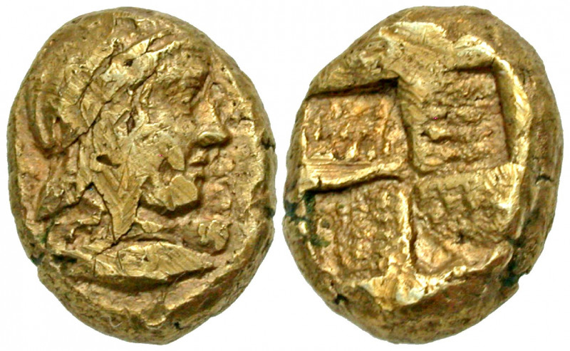 Mysia, Kyzikos. Ca. 5th-4th Century B.C. EL hekte - sixth stater (11.6 mm, 2.69 ...