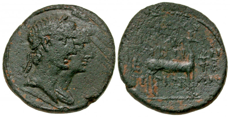 Ionia, Ephesos. Augustus. 27 B.C.-A.D. 14 AE 21 (21 mm, 5.76 g, 12 h). Aristion;...