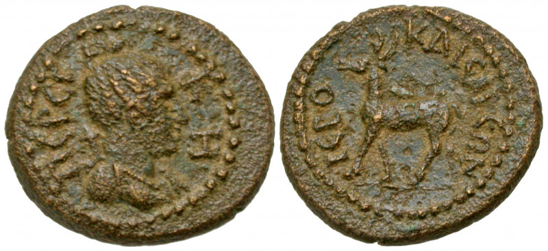 Lydia, Hierocaesarea. First half of 2nd century A.D. AE 18 (17.5 mm, 3.37 g, 1 h...
