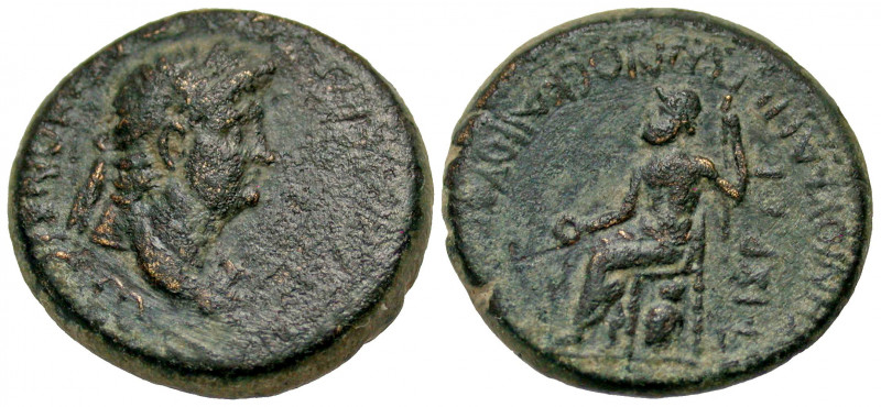 Phrygia, Akmoneia. Nero. A.D. 54-68. AE 18 (18.4 mm, 4.77 g, 12 h). Struck ca. A...