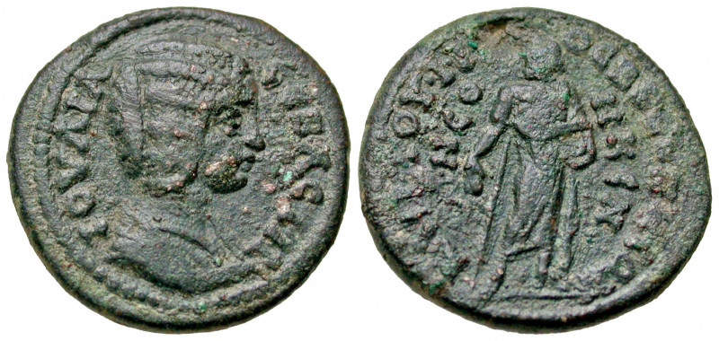Phrygia, Bruzus. Julia Domna. Augusta, A.D. 193-217. AE 23 (22.8 mm, 6.71 g, 7 h...