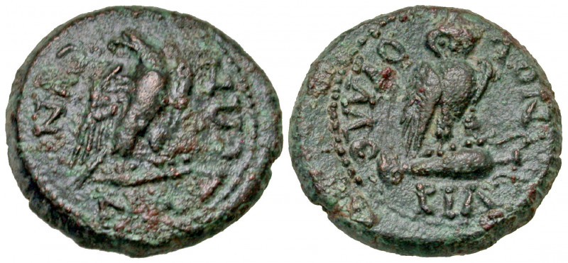 Phrygia, Synnada. Pseudo-autonomous. Time of Tiberius, A.D. 14-37. 15.6 mm, 2.99...