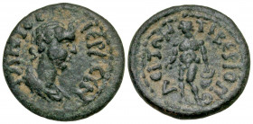 Phrygia, Tiberiopolis. Pseudo-autonomous. Time of Trajan, A.D. 98-117. AE 17 (17.1 mm, 2.73 g, 6 h). IEPA CYNKΛHTOC, laureate bust of the Senate right...