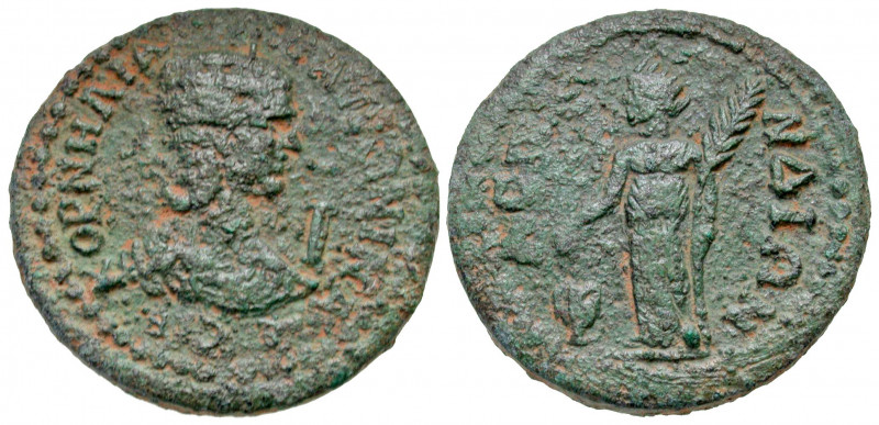 Pamphylia, Aspendus. Salonina. Augusta, A.D. 254-268. AE 10 assaria (29.7 mm, 16...