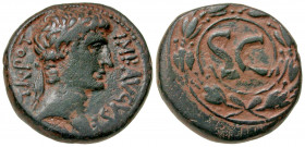 Syria, Seleucis and Pieria. Antioch on the Orontes. Augustus. 27 B.C.-A.D. 14 AE as (27.2 mm, 17.15 g, 1 h). Struck 5 B.C. - A.D. 1 IMP·AVGVST·TR·POT,...