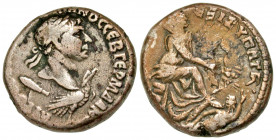 Syria, Seleucis and Pieria. Antiochia ad Orontem. Trajan. A.D. 98-117. BI tetradrachm (23.45 mm, 13.61 g, 6 h). Struck A.D. 112-117. AVTOK[P KAIC NEP ...
