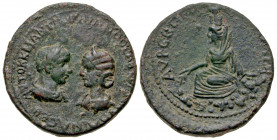 Mesopotamia, Singara. Gordian III. A.D. 238-244. AE 33 (32.7 mm, 25.83 g, 6 h). Struck A.D. 243/4. AYTOK K M ANT ΓOPΔIANON CAB TPANKYΛΛINA CЄB, laurea...