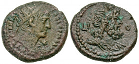 Egypt, Alexandria. Trajan. A.D. 98-117. BI tetradrachm (24.5 mm, 12.97 g, 1 h). Dated RY 19 = A.D. 115/6. AYT TPAIAN API CЄB ΓEPM ΔAKIK, radiate head ...