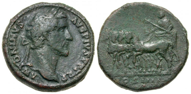 Antoninus Pius. A.D. 138-161. AE sestertius (31.4 mm, 25.67 g, 11 h). Rome mint,...